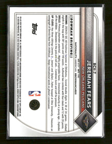 2025-26 Bowman Chrome Fuchsia Mojo Refractor Jeremiah Fears #/299 #BCV-7