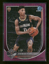 2025-26 Bowman Chrome Fuchsia Mojo Refractor Jeremiah Fears #/299 #BCV-7
