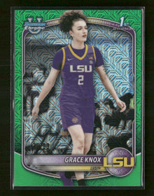 2025-26 Bowman Chrome Green Geometric Refractor Grace Knox /99 BCP-48