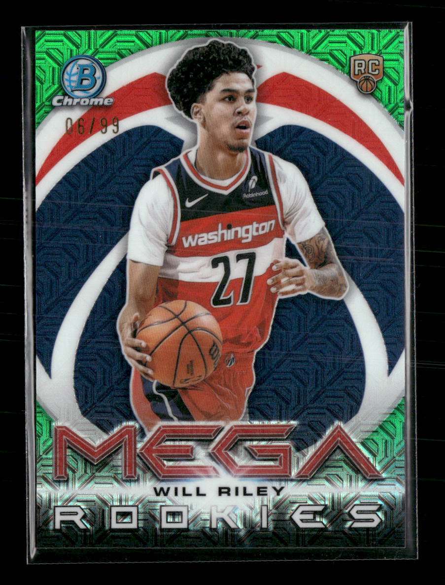 2025-26 Bowman Mega Rookies Green Mojo Will Riley #/99 #MR-21