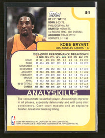 2000-01 Stadium Club Kobe Bryant #34
