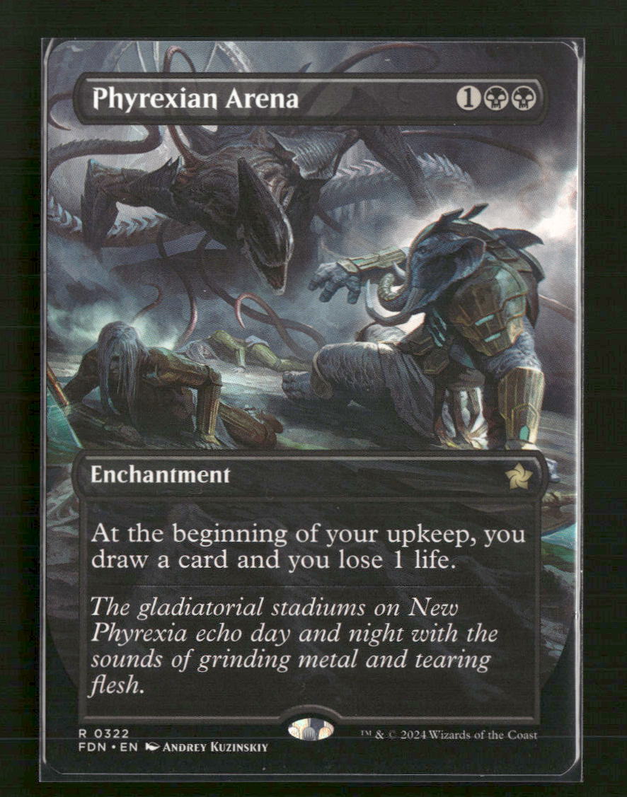 Foundations Phyrexian Arena (Borderless) #322