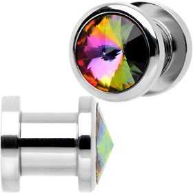 2G Stainless Steel Vitrail Medium Screw Fit Plug Set
