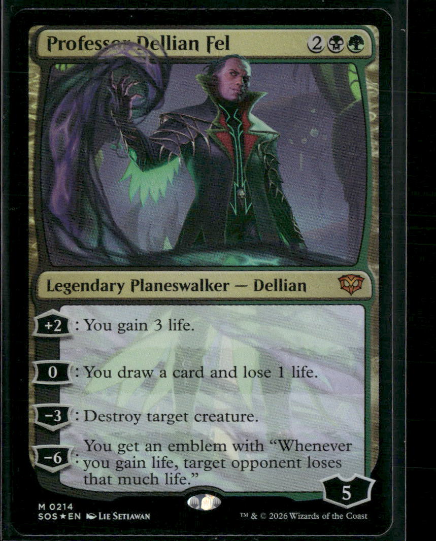 Secrets of Strixhaven Professor Dellian Fel #214