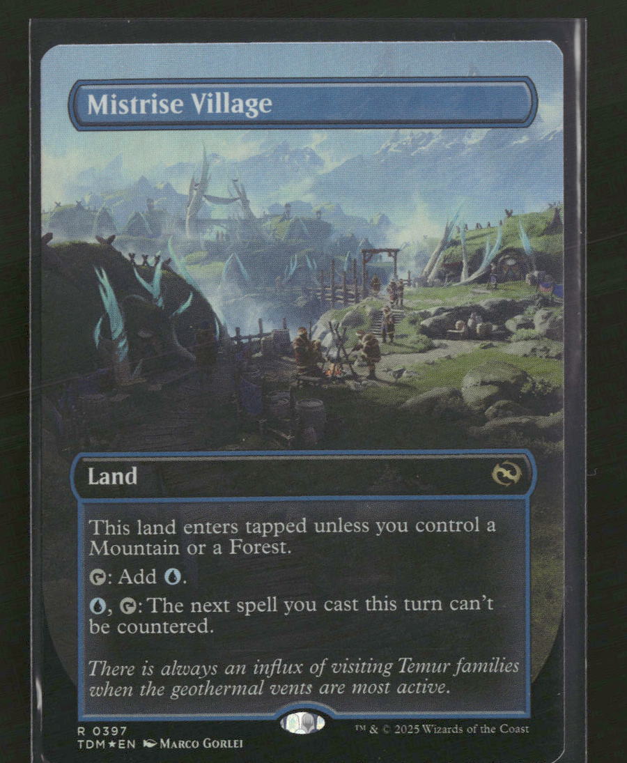 Tarkir: Dragonstorm Mistrise Village (Borderless) #397