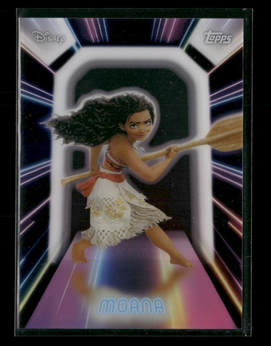 2026 Topps Disney Illuminate Neon Lights #NPL-17 MOANA (CLEAR)