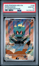 2025 Pokemon Meg En-Mega Evolution Illustration Rare Marshadow 10 PSA #146
