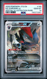 2025 Pokemon Journey T Special Illustration Rare N'S Zoroark Ex 10 PSA #185