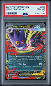 2025 Pokemon Pfl En-Phantasmal Flames Mega Gengar Ex 10 PSA #056