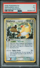 2006 Pokemon Ex Dragon Frontiers Dragon Frontiers Ampharos-Holo 5 PSA #1