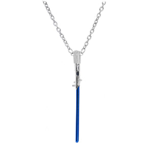 Officially Licensed Star Wars Blue Lightsaber Pendant Necklace