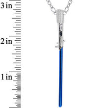 Officially Licensed Star Wars Blue Lightsaber Pendant Necklace
