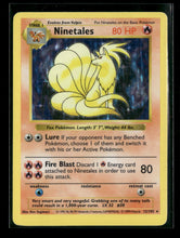 Base Set (Shadowless) Ninetales Unlimited #012/102