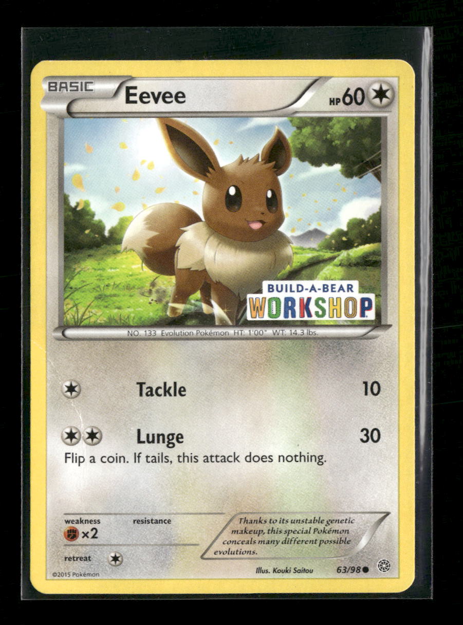 Miscellaneous Cards & Products Eevee (Build-A-Bear Stamp) #063/098 *Damaged*