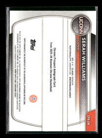 2025-26 Bowman Chrome Auto Gold Refractor Serah Williams #/50 Auto #CPA-SW