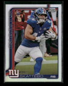 2025 Topps Chrome Refractor Cam Skattebo Rookie #331
