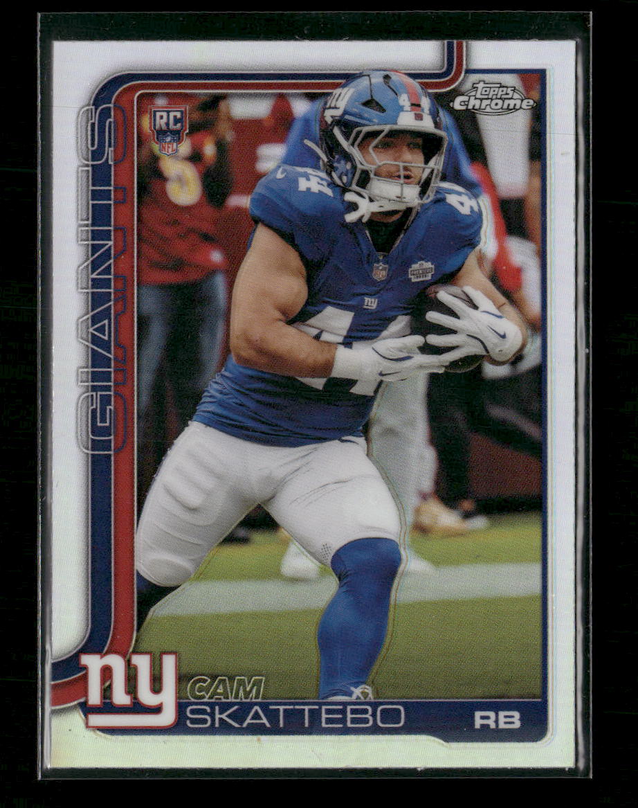 2025 Topps Chrome Refractor Cam Skattebo Rookie #331