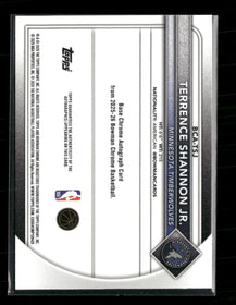2025-26 Bowman Chrome Autographs Terrence Shannon Jr. Auto #BCA-TSJ