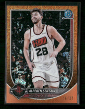 2025-26 Bowman Chrome Orange Mojo Refractor Alperen Sengun #/25 #BCV-133
