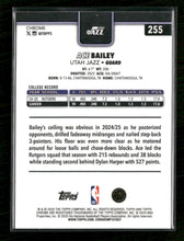 2025-26 Topps Chrome Basketball Refractor Ace Bailey Rookie #255