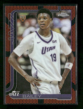 2025-26 Topps Chrome Basketball Refractor Ace Bailey Rookie #255