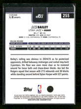 2025-26 Topps Chrome Refractor Ace Bailey Rookie #255