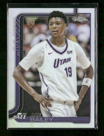 2025-26 Topps Chrome Refractor Ace Bailey Rookie #255