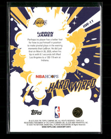NBA Hoops Hard Wired Lebron James #HW-11