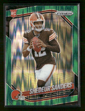2025 Panini Prizm Green Flash Shedeur Sanders #302