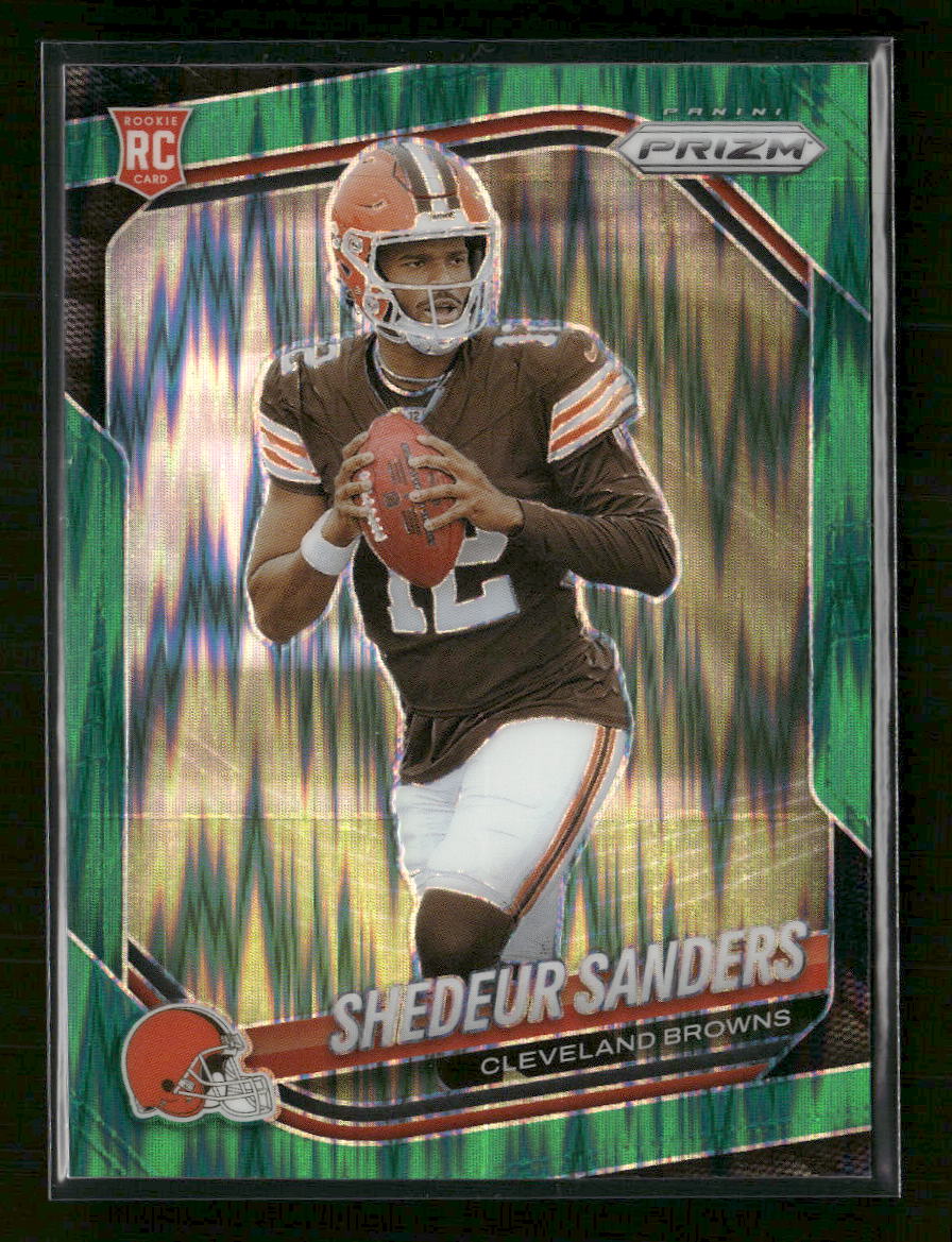2025 Panini Prizm Green Flash Shedeur Sanders #302