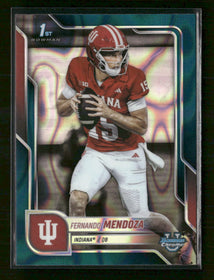 2025 Bowman University Chrome Teal Lava Refractor Fernando Mendoza #109