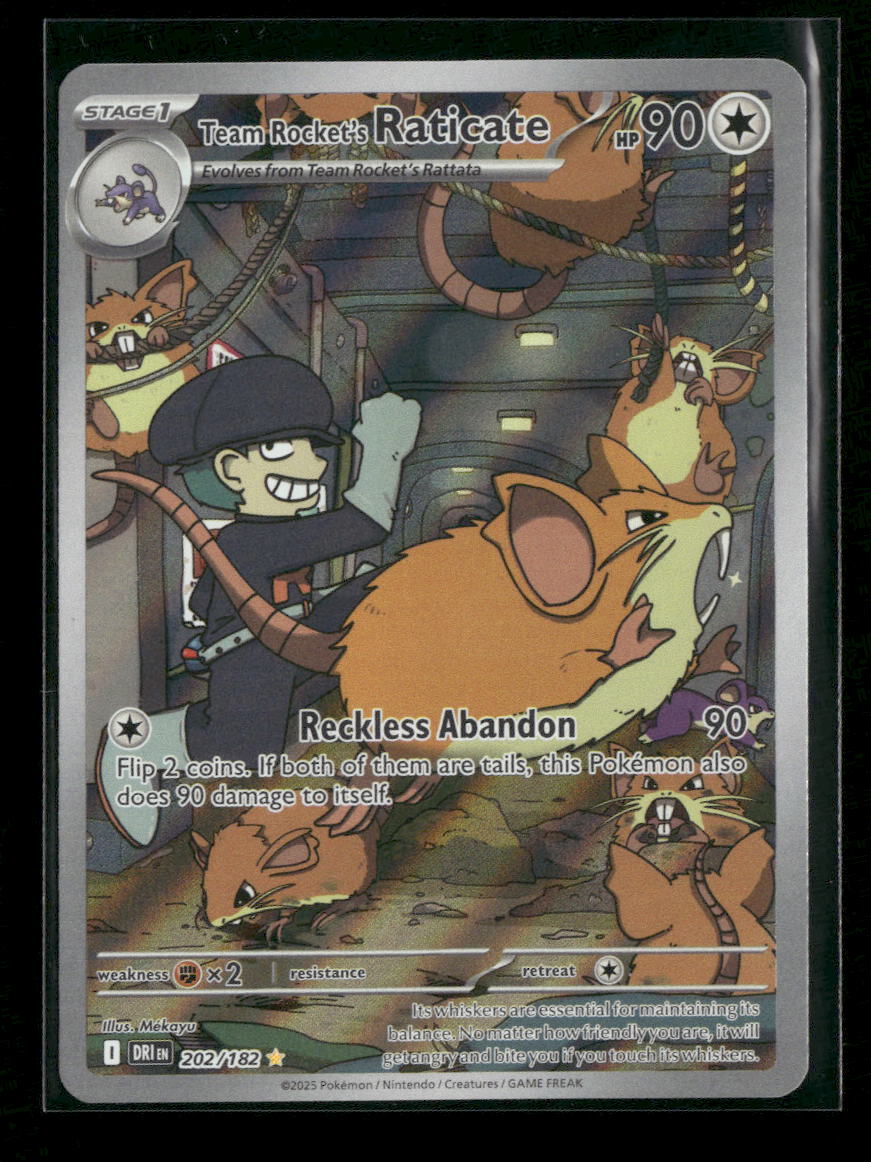 SV10: Destined Rivals Team Rocket's Raticate #202/182