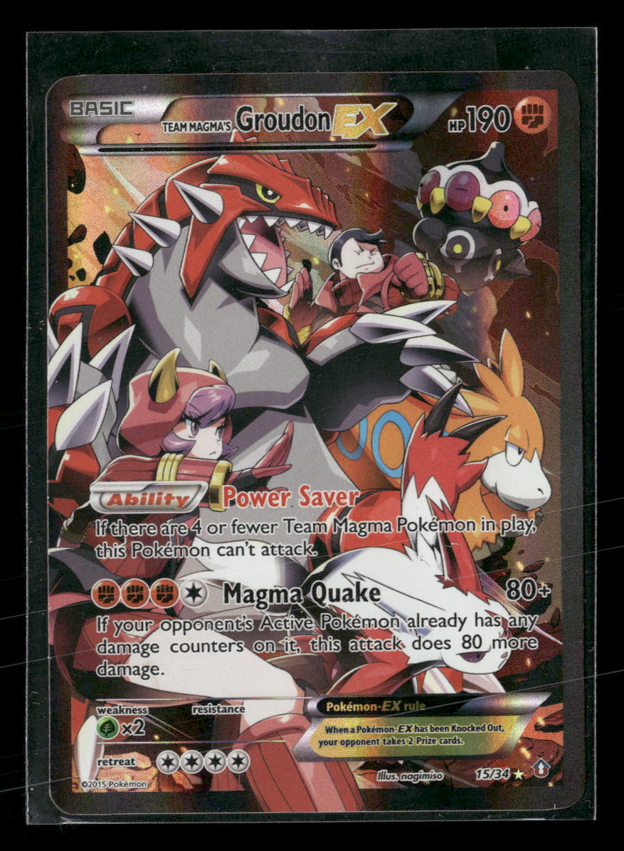 Double Crisis Team Magma's Groudon EX #15/34