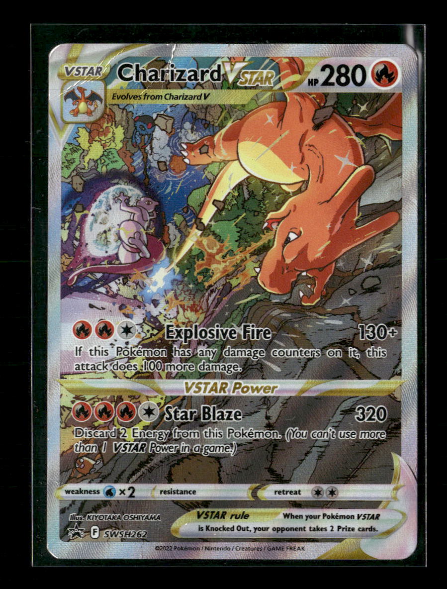 SWSH: Sword & Shield Promo Cards Charizard VSTAR #SWSH262 Damaged