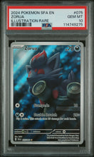 2024 Pokemon Sfa En-Shrouded Fable Illustration Rare Zorua 10 PSA #075