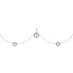38 Pink Accent Tree of Life Charm Dangle Belly Chain