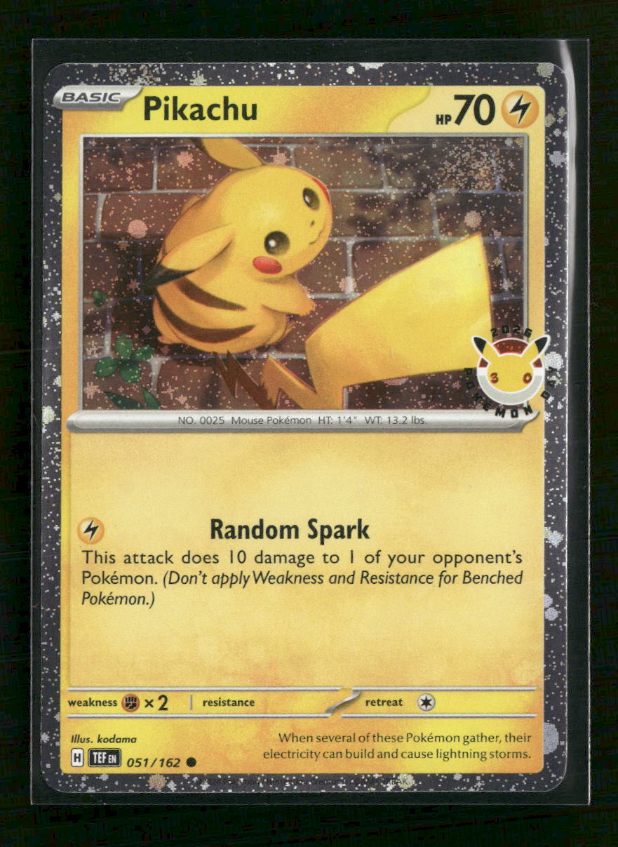 Miscellaneous Cards & Products Pikachu (Pokemon Day 2026) #051/162