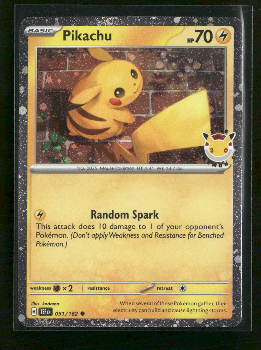 Miscellaneous Cards & Products Pikachu (Pokemon Day 2026) #051/162