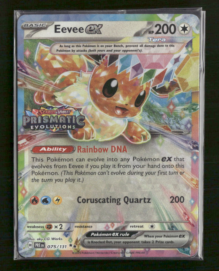 Eevee ex (Prismatic Evolution Stamp) #075/131 (Sealed)