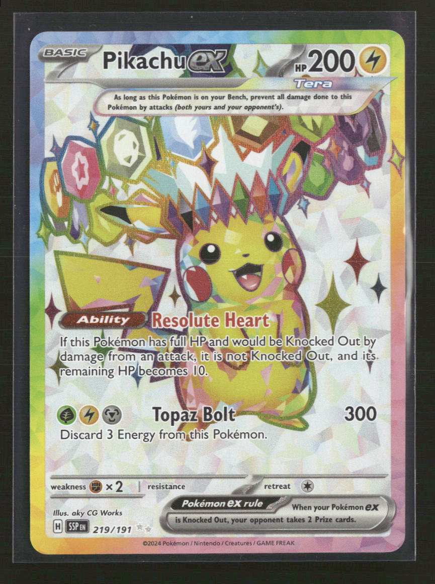 SV08: Surging Sparks Pikachu ex #219/191