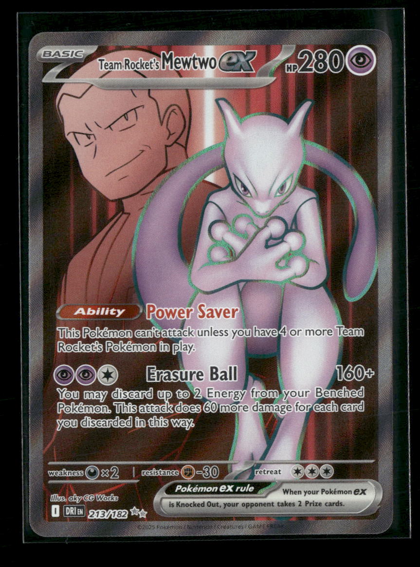 SV10: Destined Rivals Team Rocket's Mewtwo ex #213/182