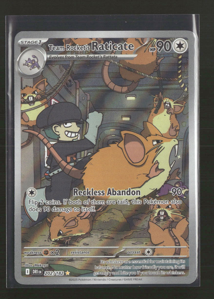 SV10: Destined Rivals Team Rocket's Raticate #202/182