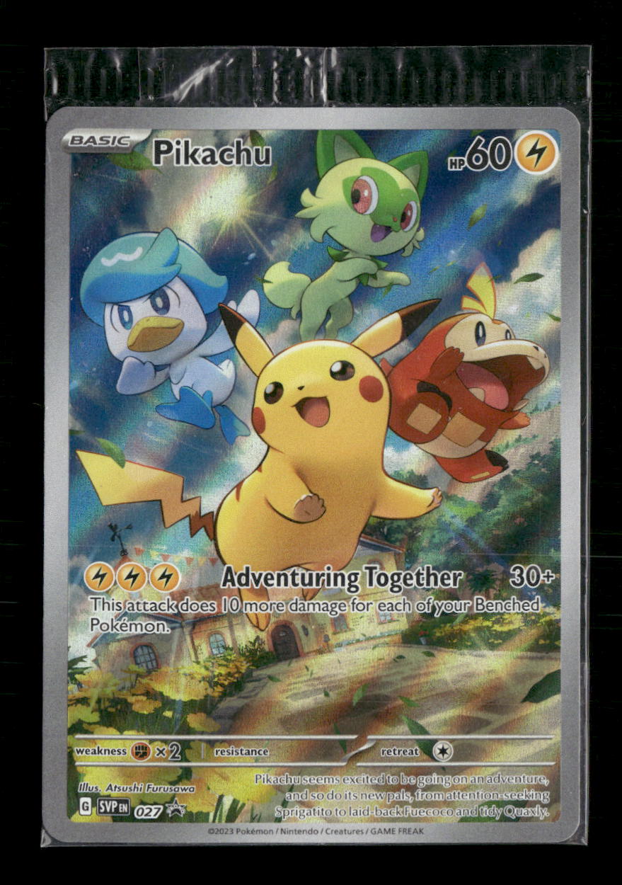 SV: Scarlet & Violet Promo Cards Pikachu #027 (Sealed)