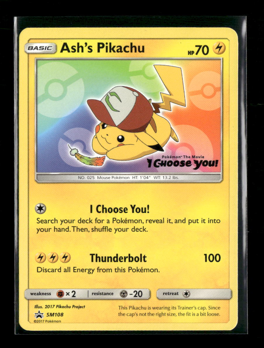 SM Promos Ash's Pikachu #SM108