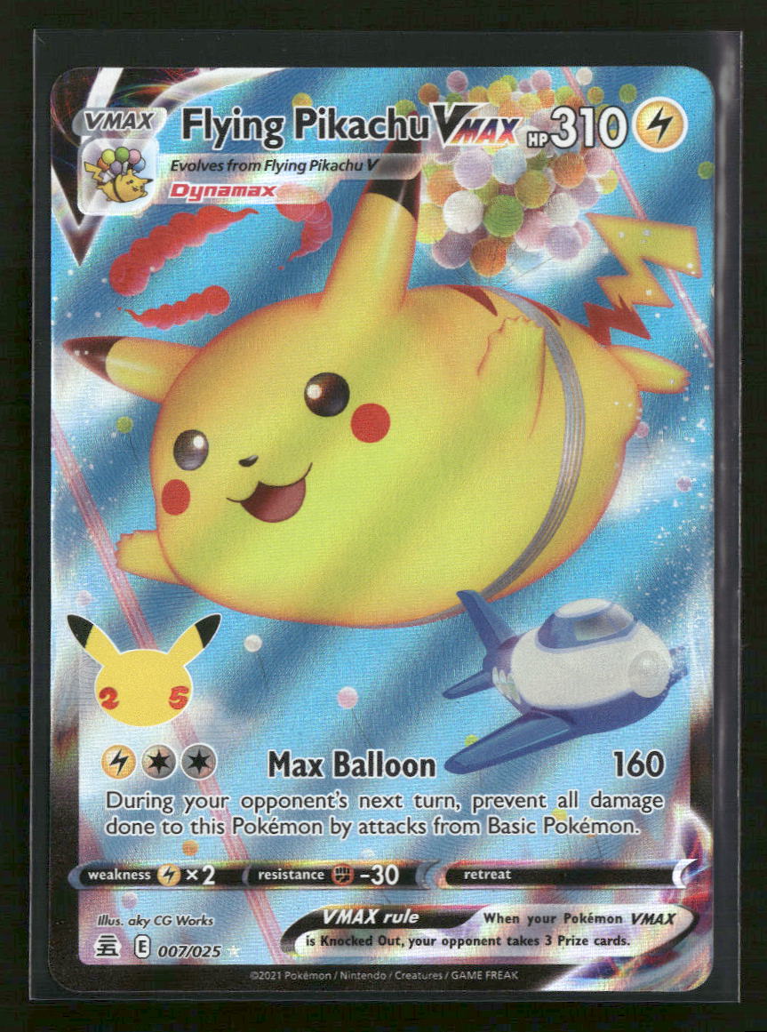 Celebrations Flying Pikachu VMAX #007/025