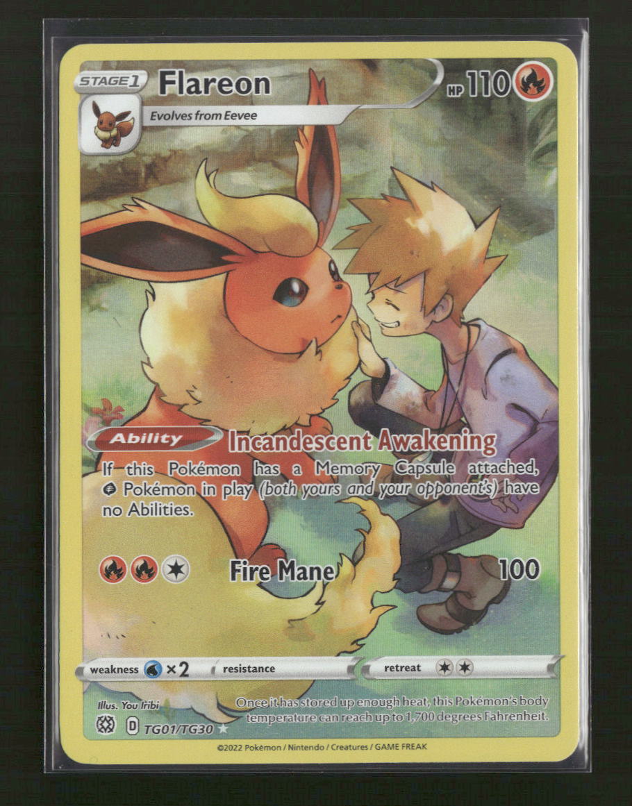 SWSH09: Brilliant Stars Trainer Gallery Flareon #TG01/TG30