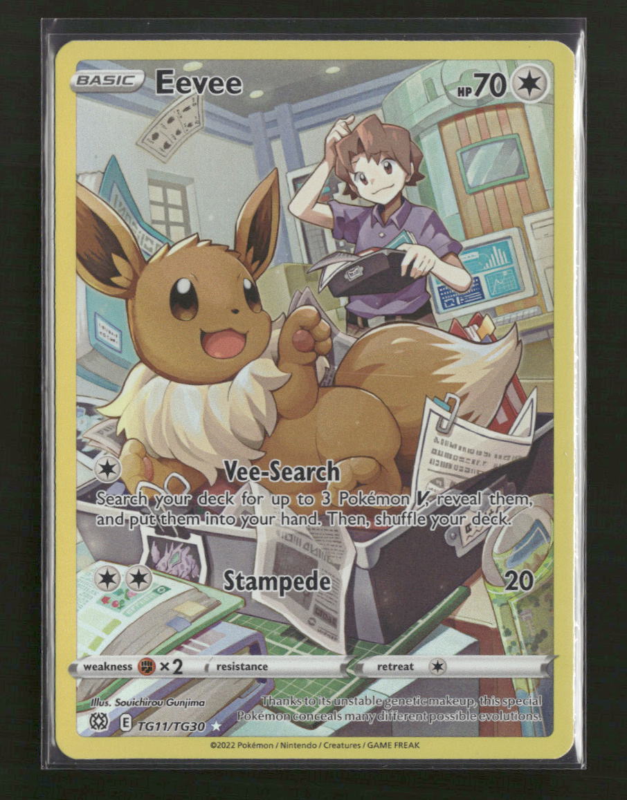 SWSH09: Brilliant Stars Trainer Gallery Eevee #TG11/TG30