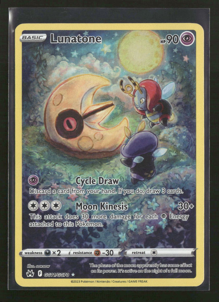 SWSH: Crown Zenith: Galarian Gallery Lunatone #GG11/GG70
