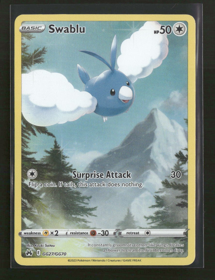 SWSH: Crown Zenith: Galarian Gallery Swablu #GG27/GG70
