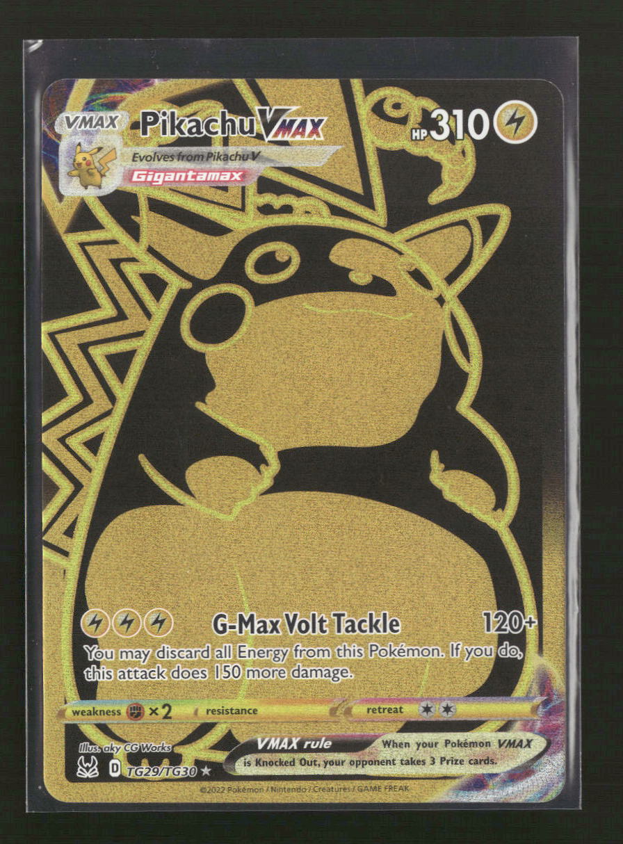 SWSH11: Lost Origin Trainer Gallery Pikachu VMAX (Secret) #TG29/TG30